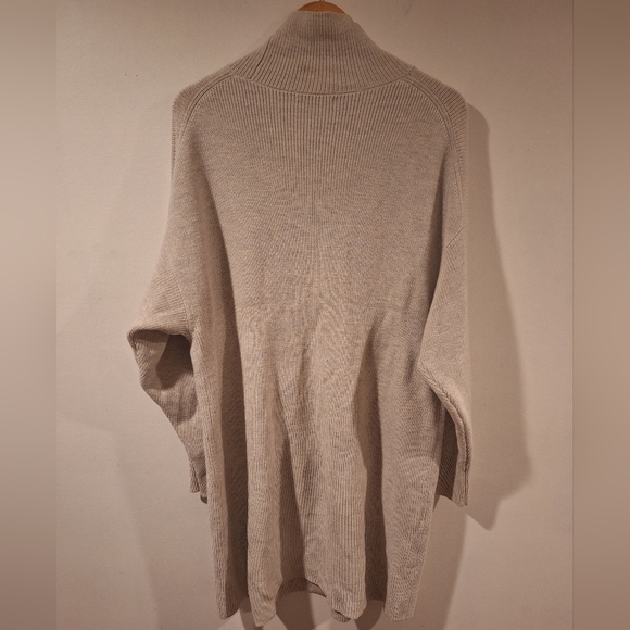 Babaton by Aritzia Sweater Dress - Beige Size Large 100% Merino Wool - Picture 4 of 5